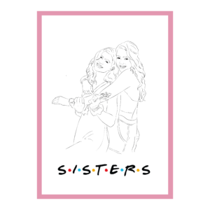 Portret linearny "FRIENDS"