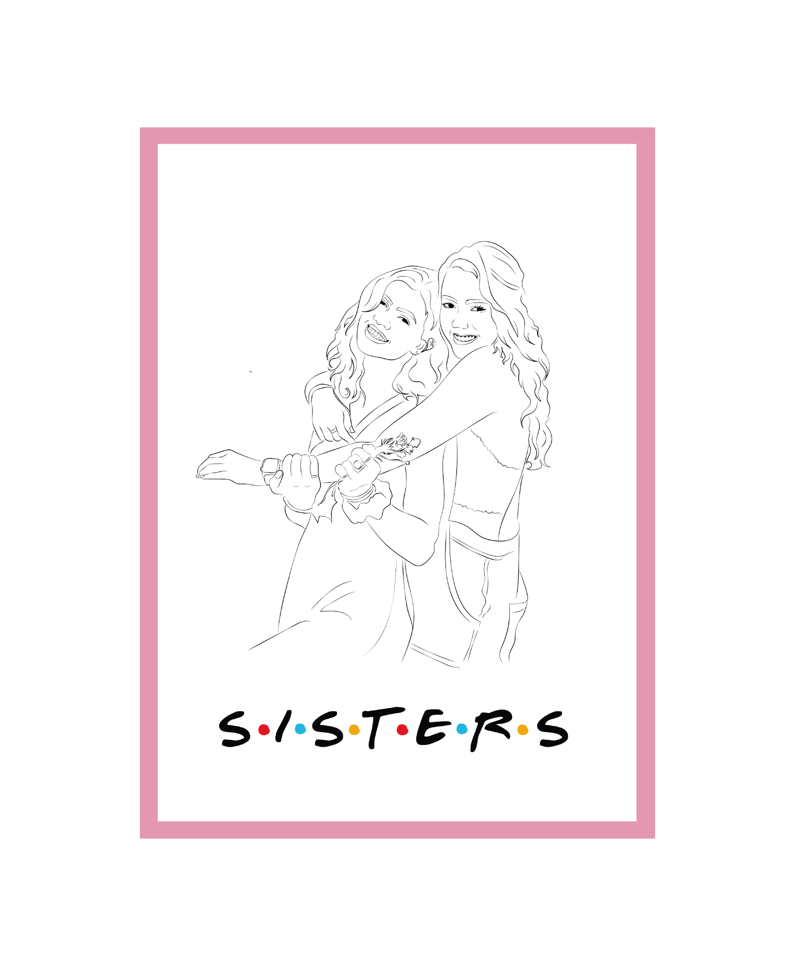 Portret linearny "FRIENDS"