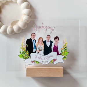 podziękowania dla rodziców druk na pleksi